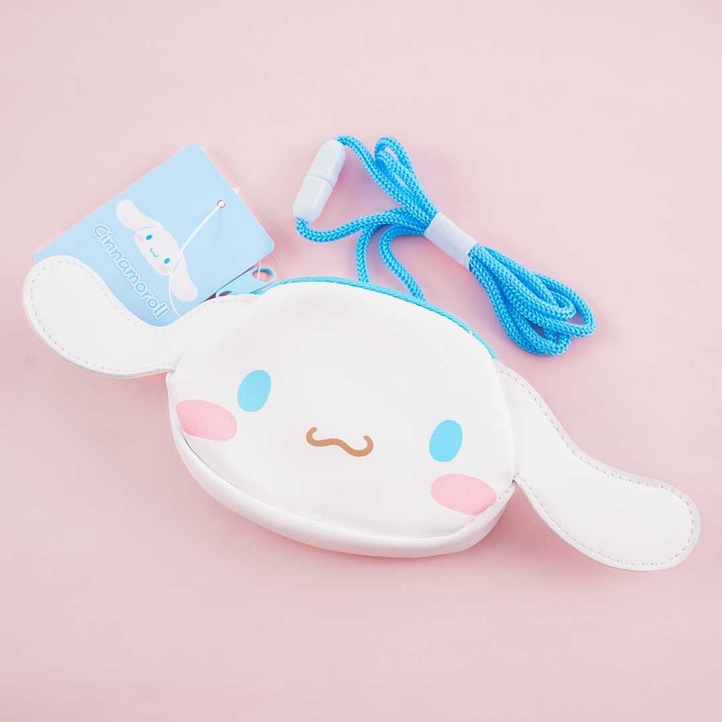 Cinnamoroll Face Pouch With Neck Strap