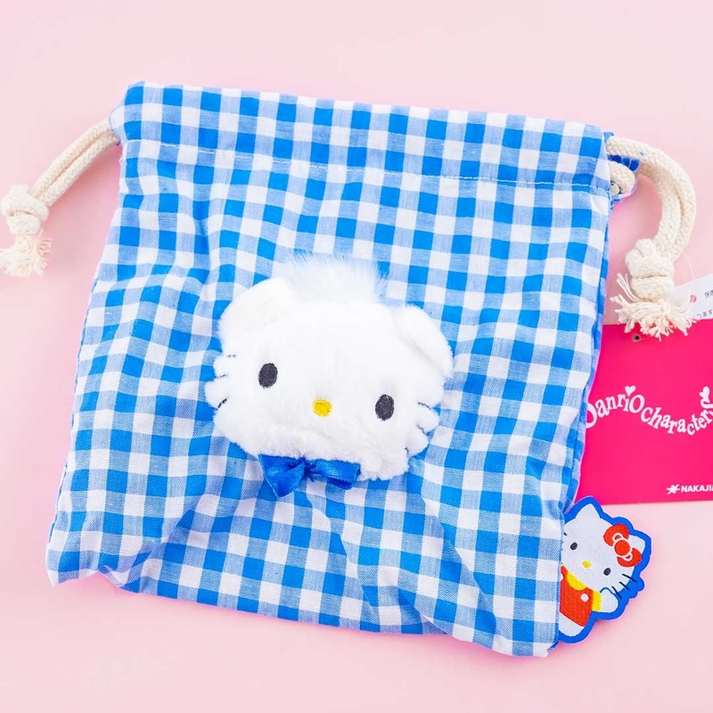 Dear Daniel Checkered Drawstring Bag