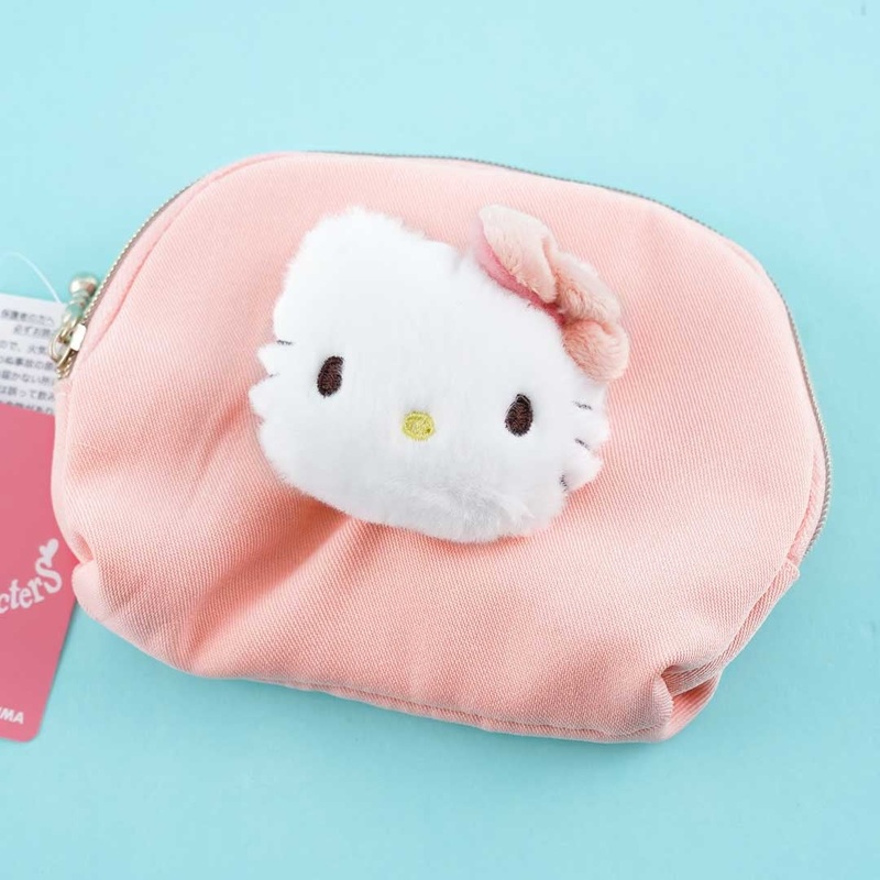 Hello Kitty Fluffy Face Tissue Pouch