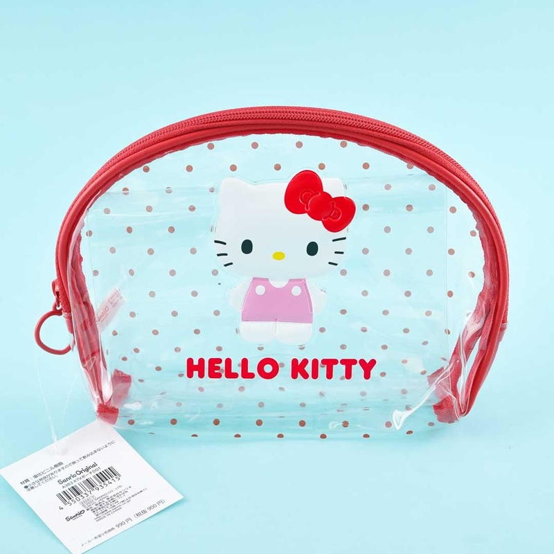 Hello Kitty Polka Dots Clear Pouch