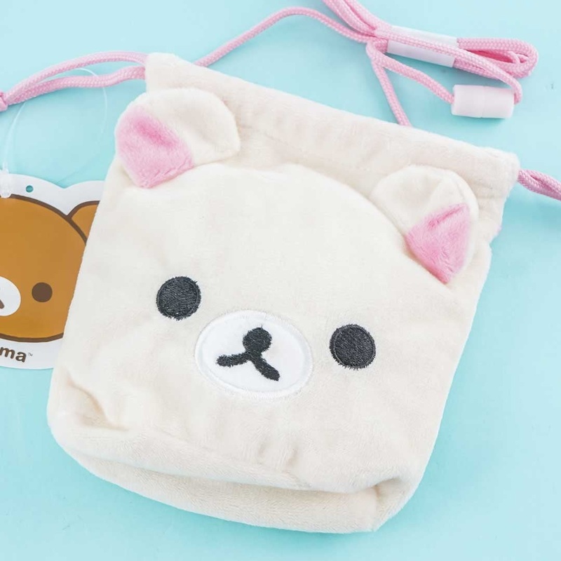 Korilakkuma Drawstring Neck Pouch