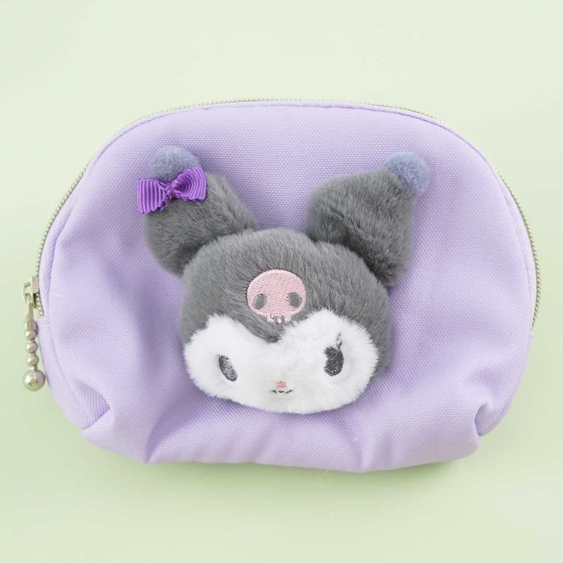 Kuromi Fluffy Face Tissue Pouch