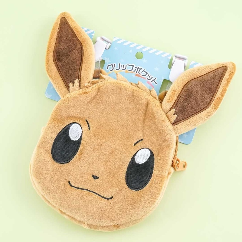 Pokmon Clip Pocket Plushie Pouch - Eevee