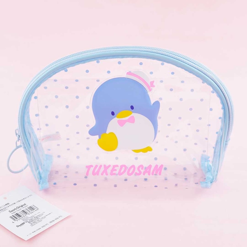 Tuxedosam Polka Dots Clear Pouch