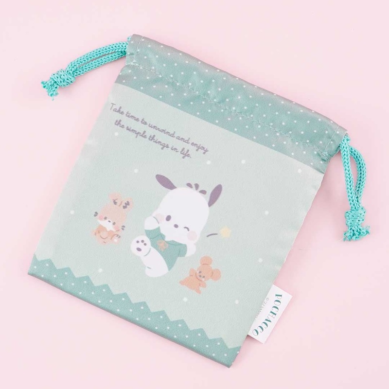 Pochacco Happy Drawstring Pouch