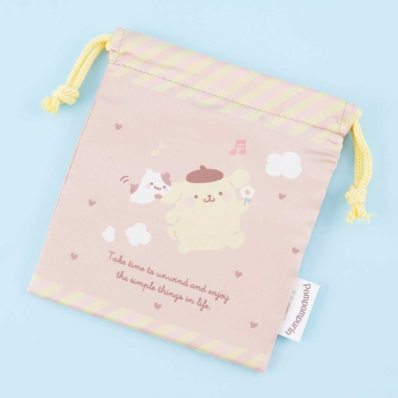 Pompompurin Friendly Stroll Drawstring Pouch