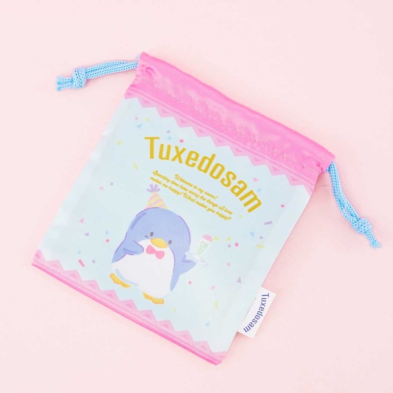 Tuxedosam Party Parfait Drawstring Pouch