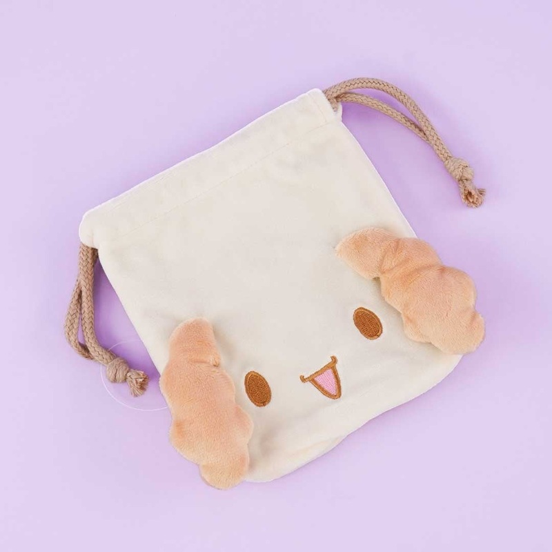 Cinnamoroll Die-Cut Drawstring Pouch - Chiffon