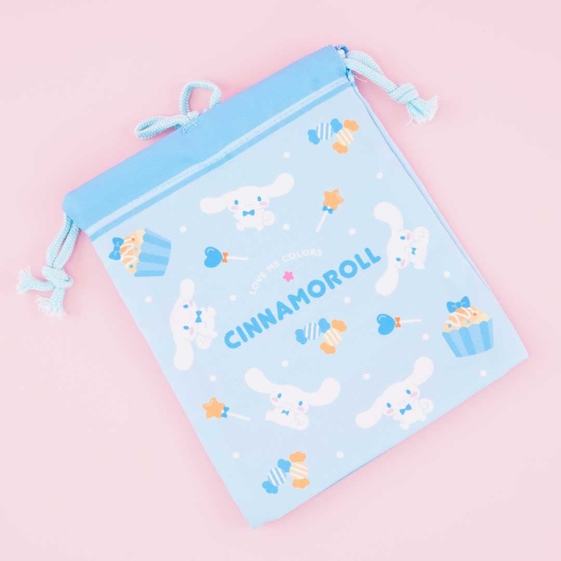 Cinnamoroll Love Me Colors Drawstring Pouch