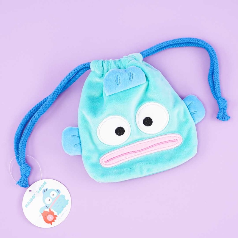 Hangyodon Die-cut Drawstring Pouch