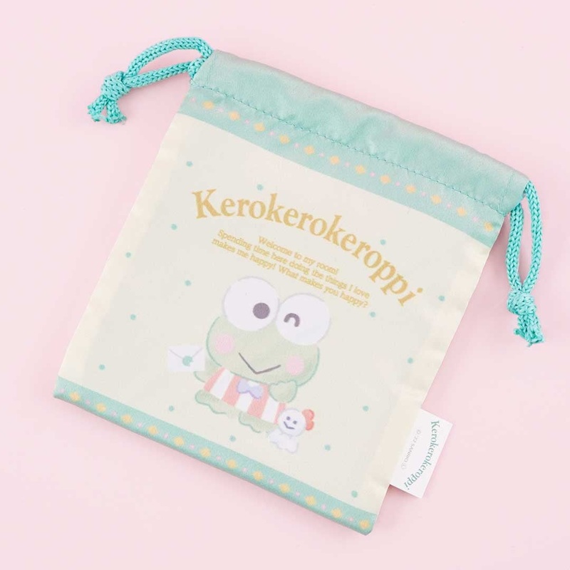 Kero Kero Keroppi Smile Drawstring Pouch