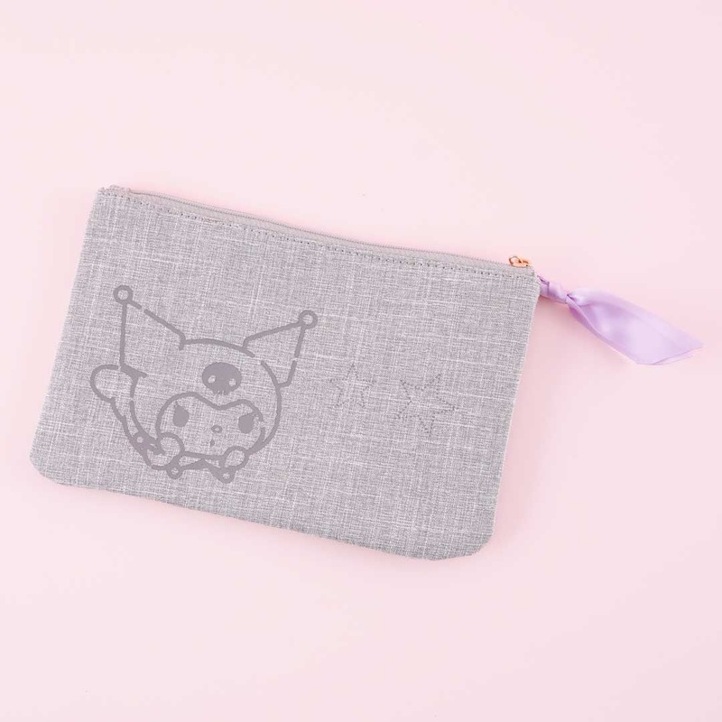 Kuromi Sagara Embroidery Flat Pouch