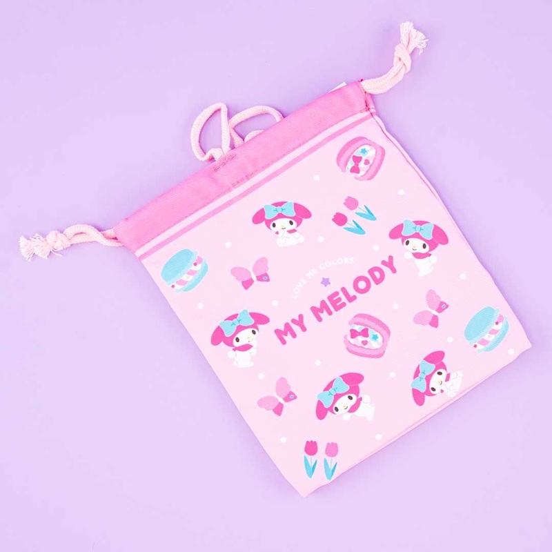 My Melody Love Me Colors Drawstring Pouch