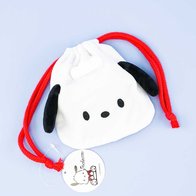 Pochacco Die-cut Drawstring Pouch