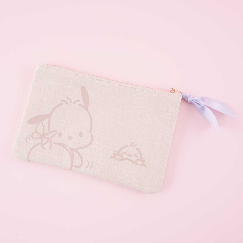Pochacco Sagara Embroidery Flat Pouch