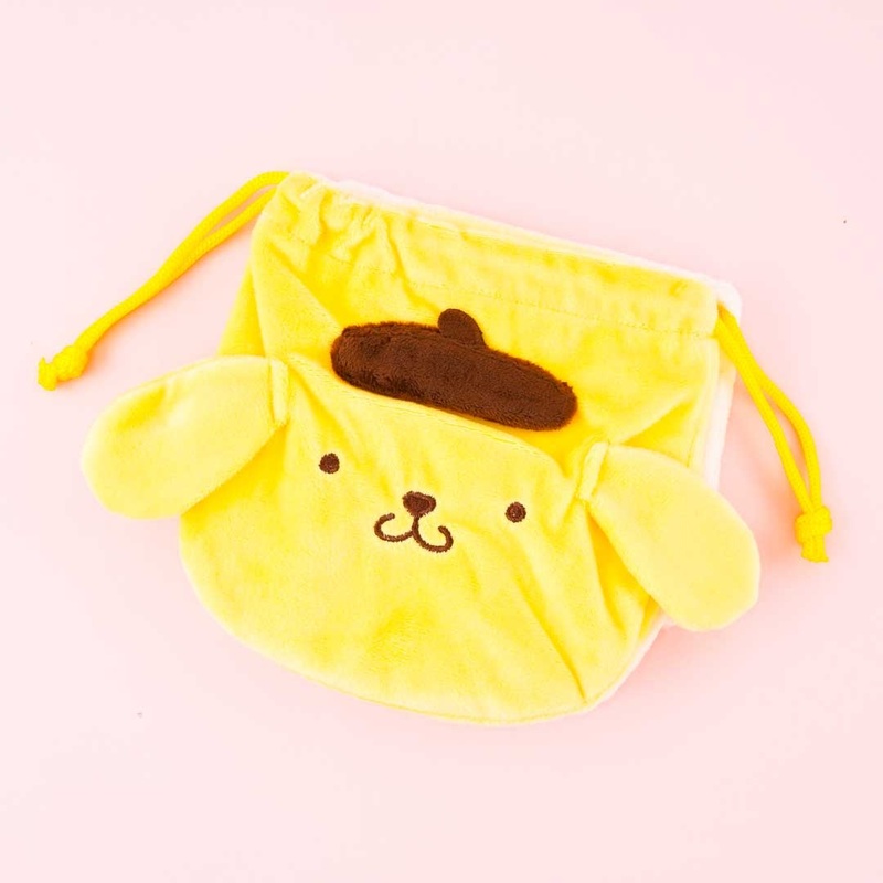 Pompompurin & Macaron Double Drawstring Pouch