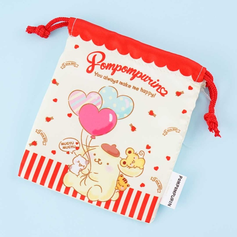 Pompompurin Mugyumugyu Drawstring Pouch