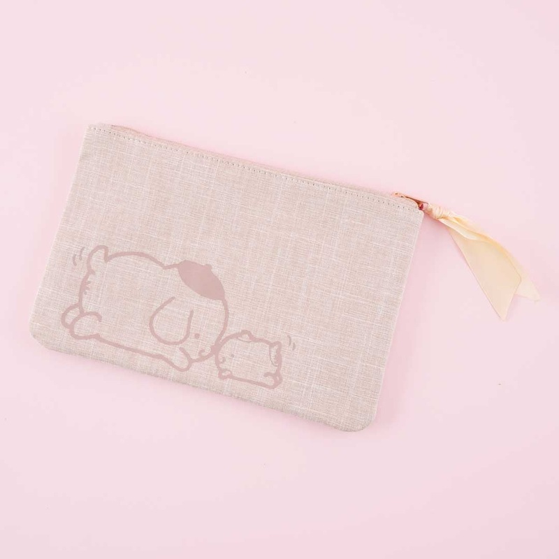 Pompompurin Sagara Embroidery Flat Pouch