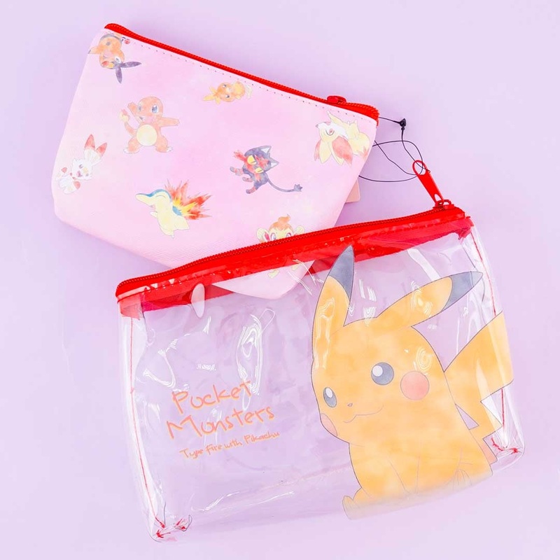 Pokmon Fire Type With Pikachu Pouch Set