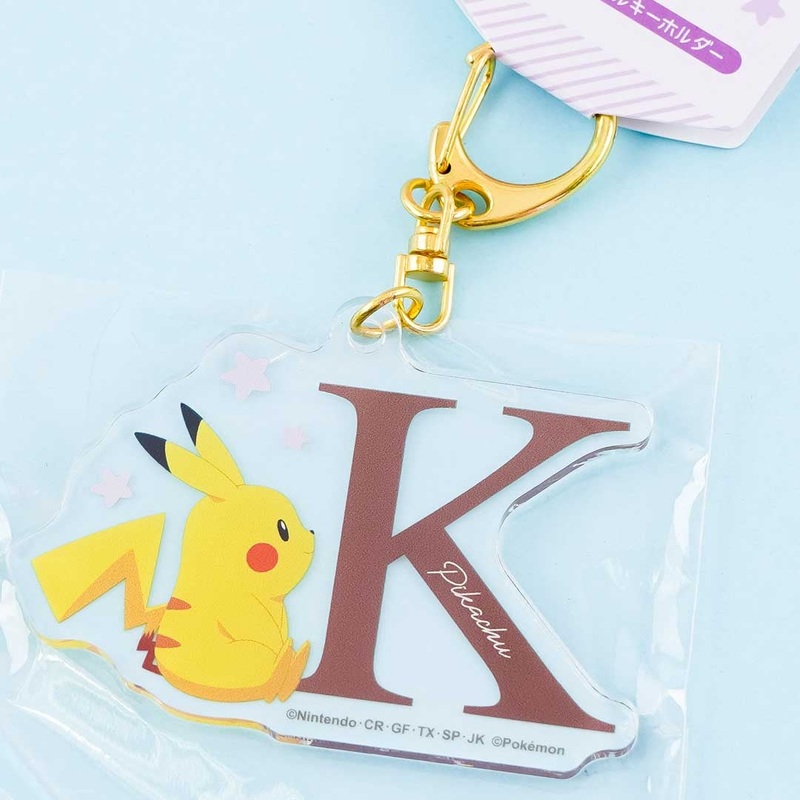 Pokmon Pikachu Initial Acrylic Charm - Letter K