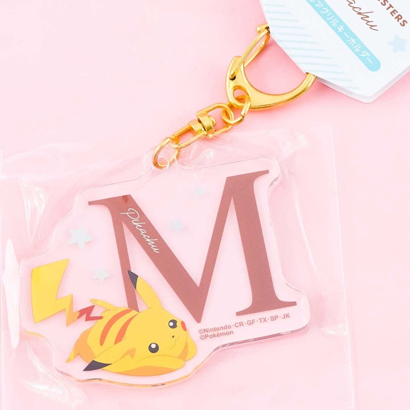 Pokmon Pikachu Initial Acrylic Charm - Letter M