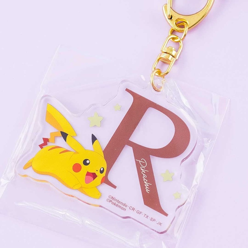 Pokmon Pikachu Initial Acrylic Charm - Letter R
