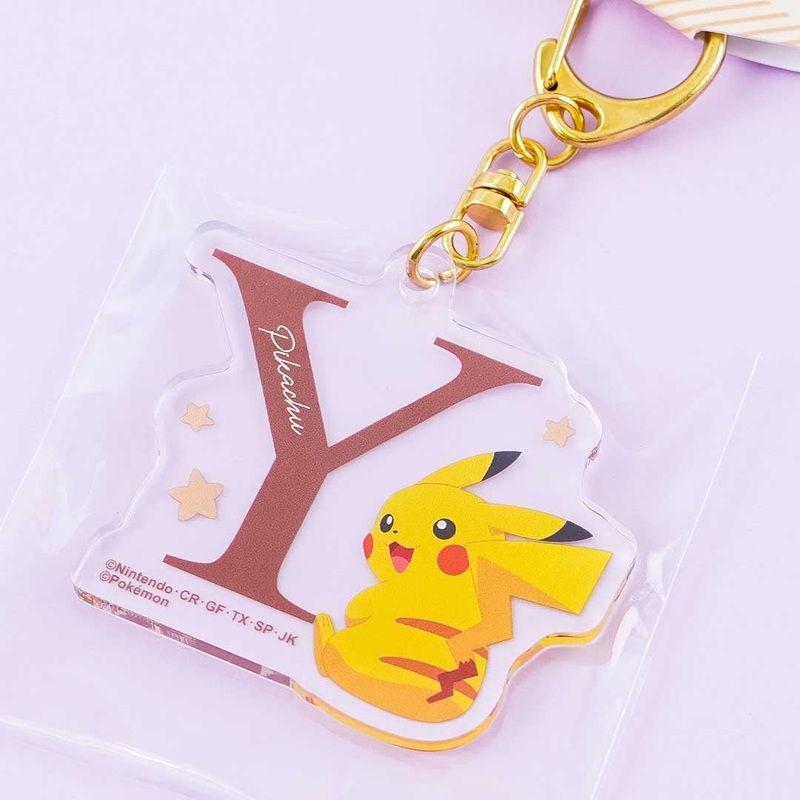 Pokmon Pikachu Initial Acrylic Charm - Letter Y