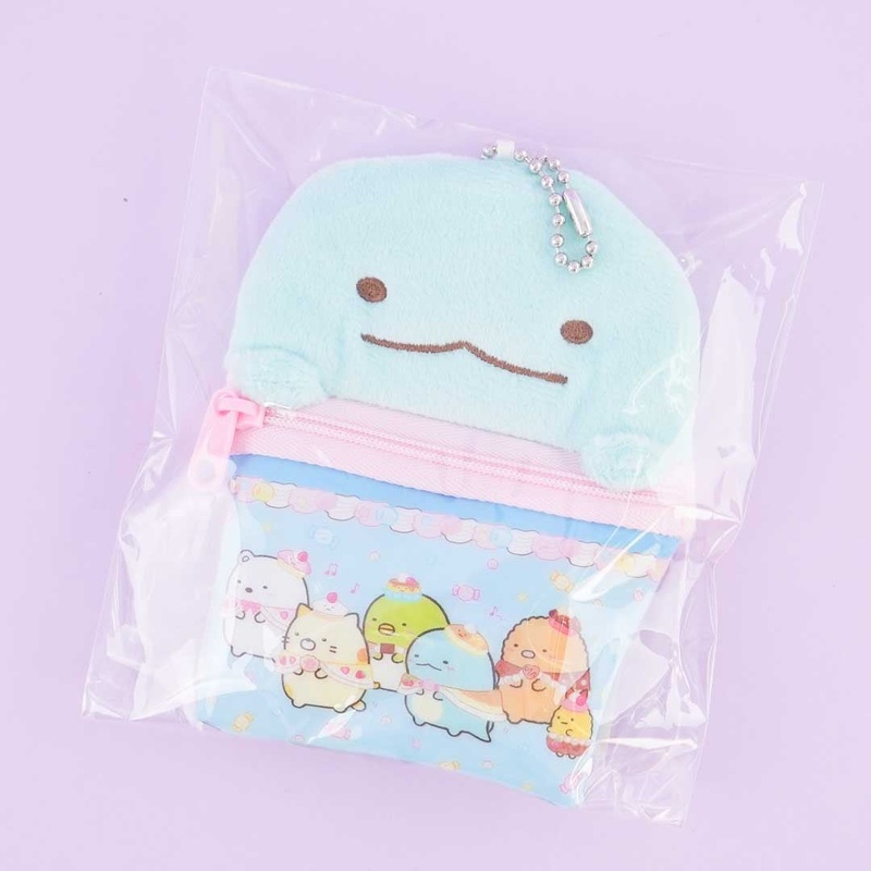 Sumikko Gurashi Fluffy Pouch With Candy - Tokage