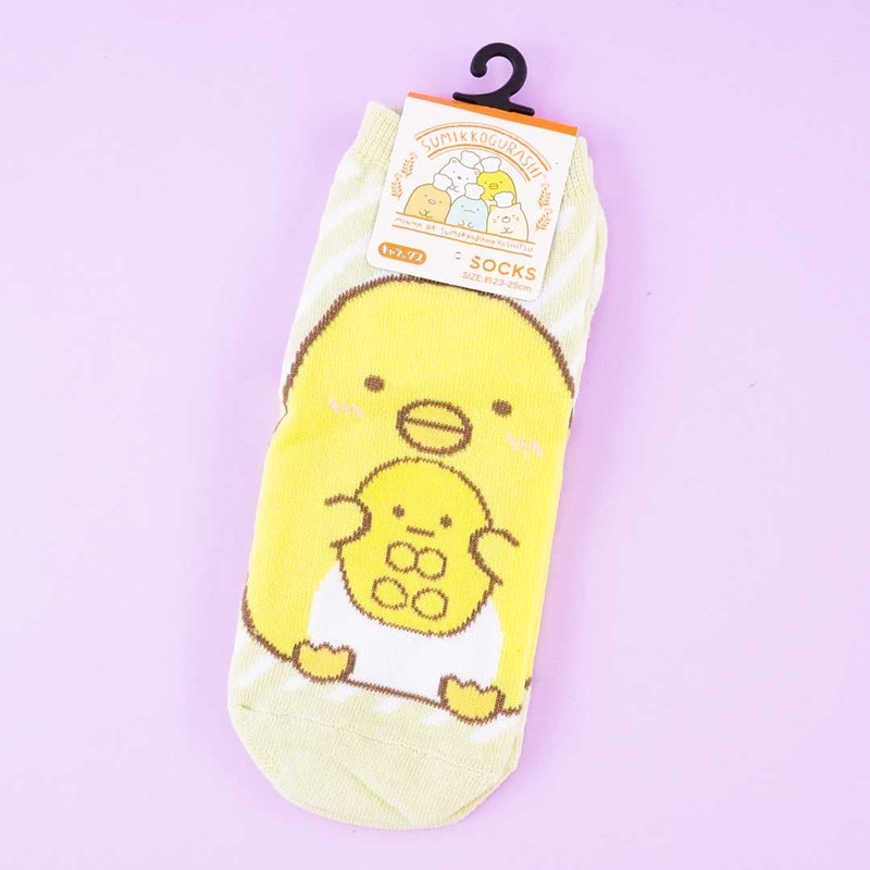 Sumikko Gurashi Striped Socks - Penguin? & Tapioca