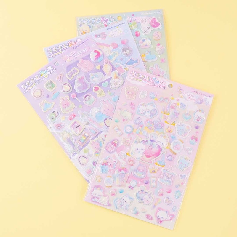Yumekawa Fuwafuwa Bunny Big Stickers