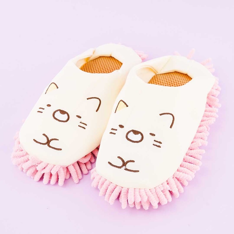 Sumikko Gurashi Cleaning Room Shoes - Neko