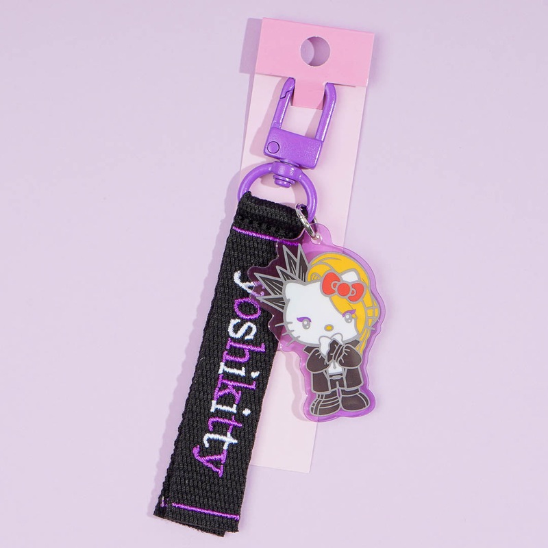Yoshikitty Embroidered Tag Key Holder