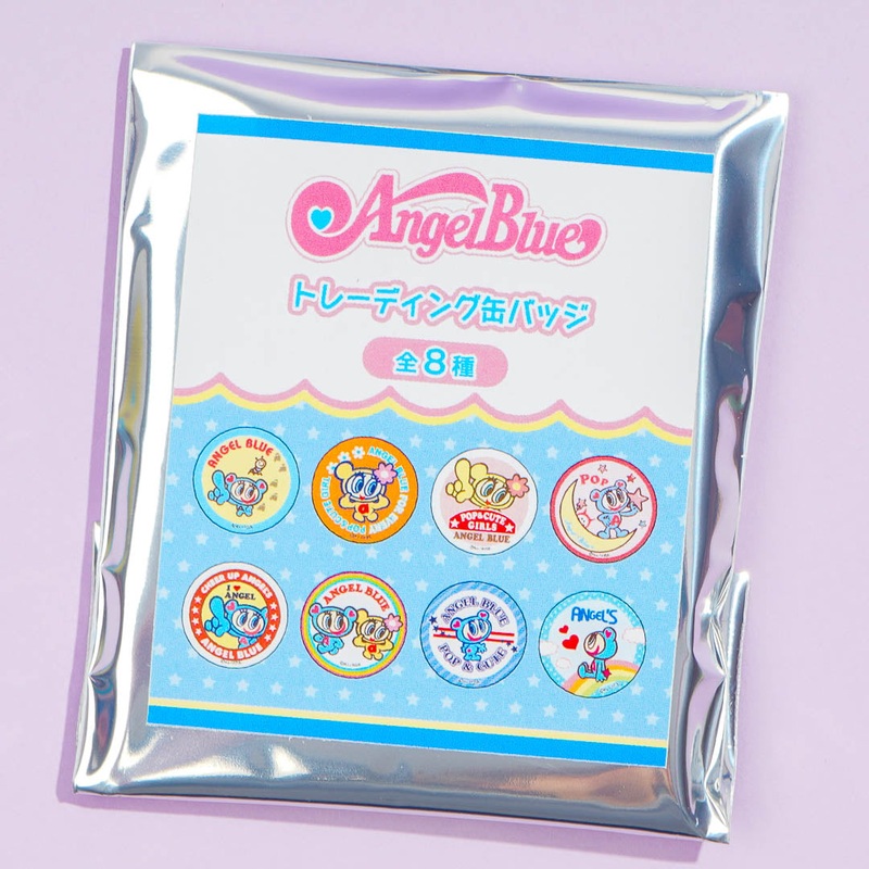 Angel Blue Pop & Cute Trading Badge