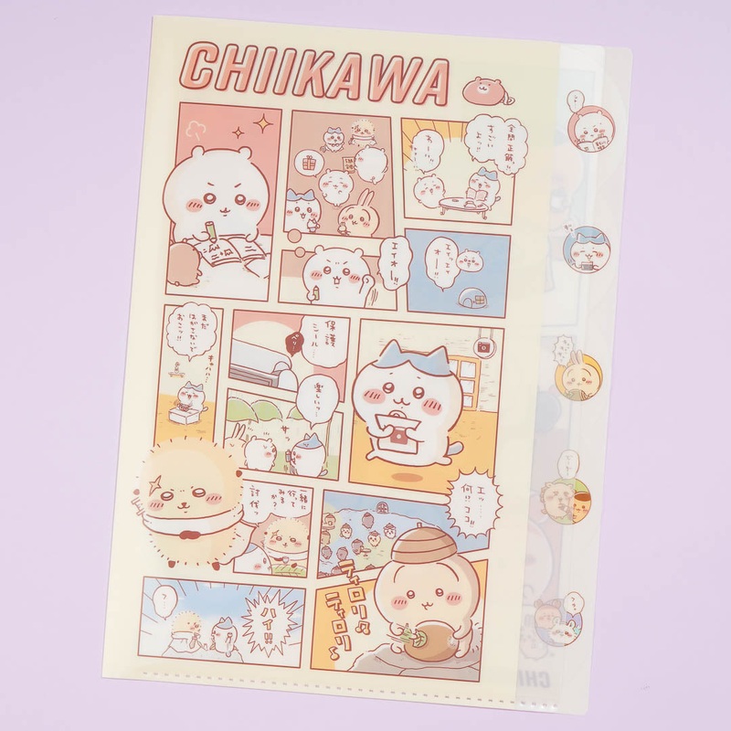 Chiikawa Daily Life Comics Multi-Slot A4 File Folder