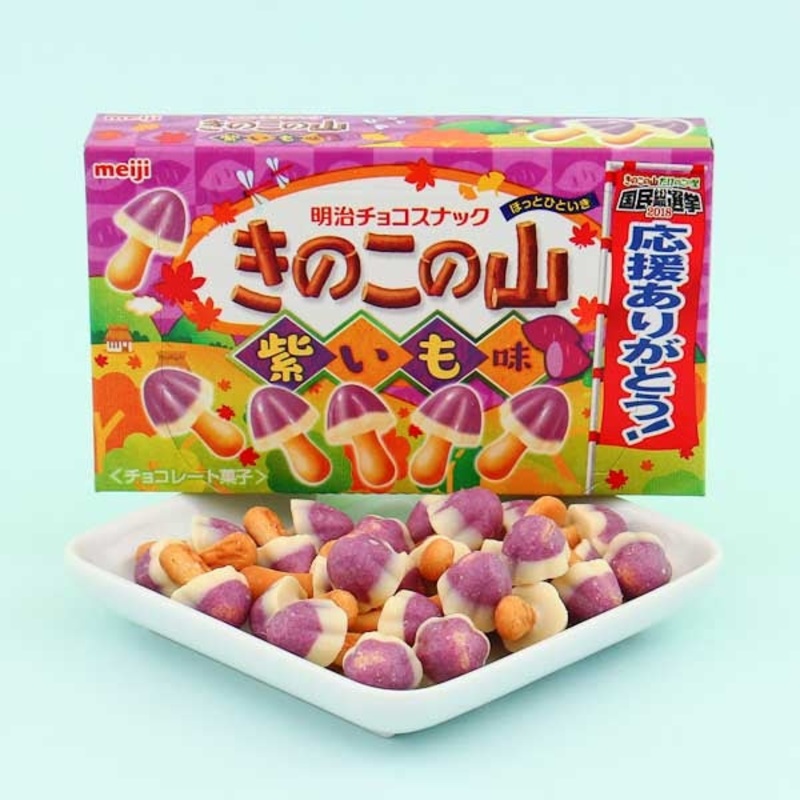 Kinoko no Yama Chocolate Biscuits - Sweet Potato