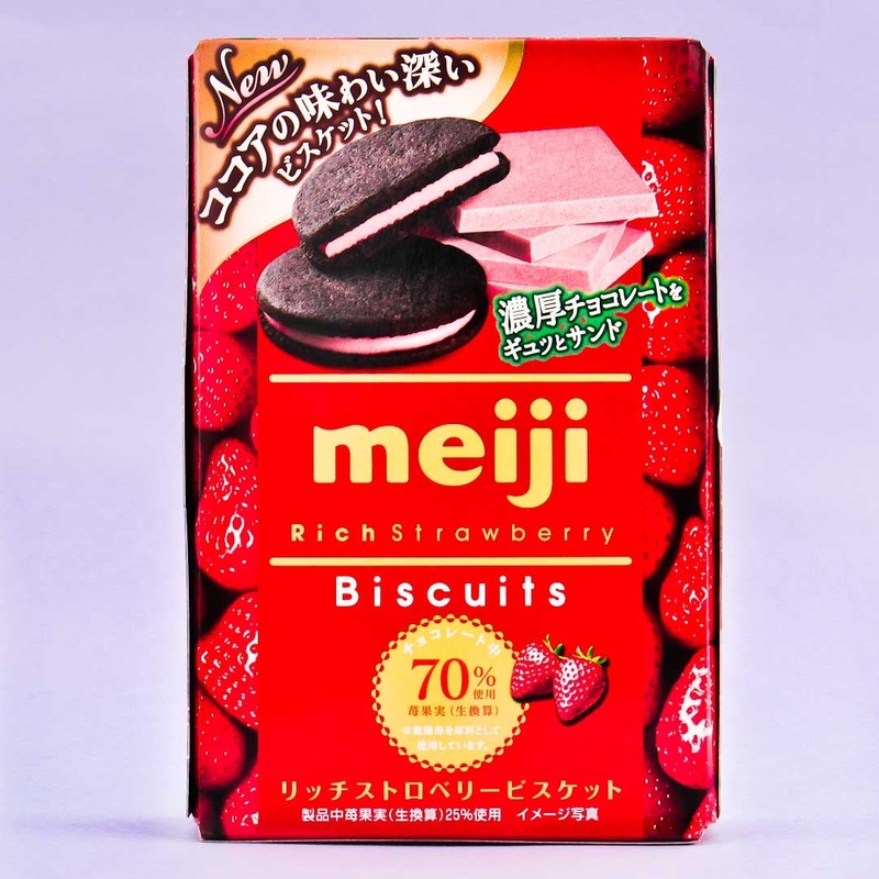 Meiji Rich Strawberry Biscuits
