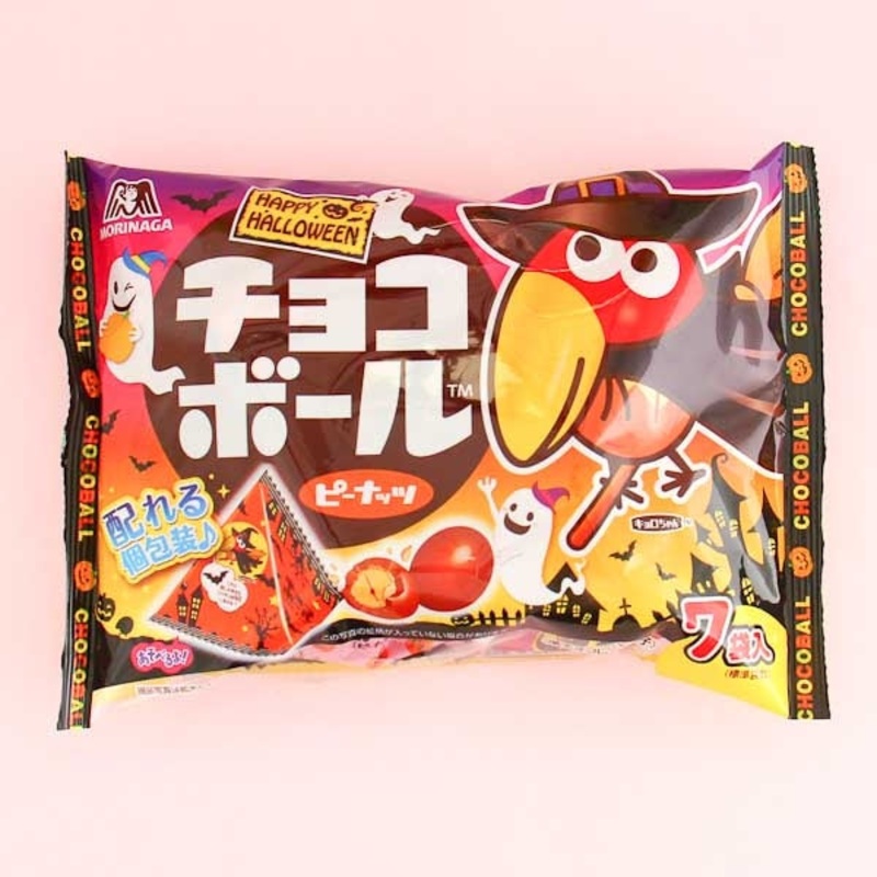 Morinaga Halloween Kyorochan Peanut Chocoballs - 7 pcs