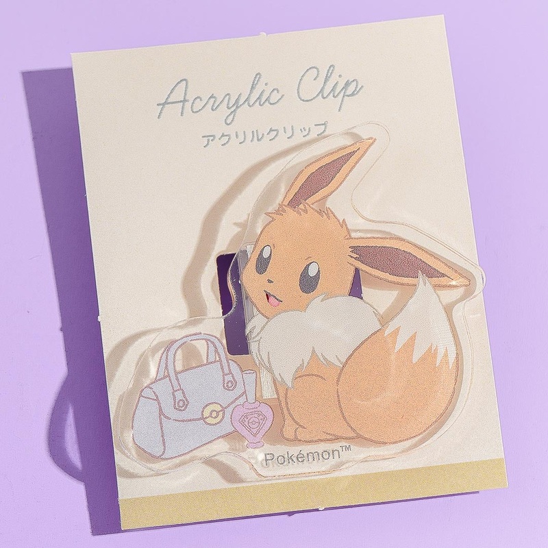 Pokemon Die-Cut Acrylic Clip - Eevee