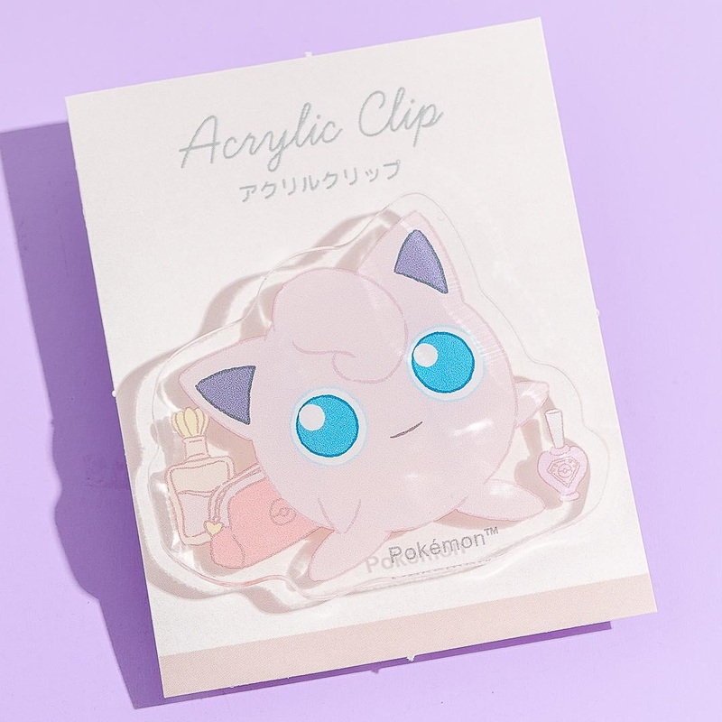 Pokemon Die-Cut Acrylic Clip - Jigglypuff