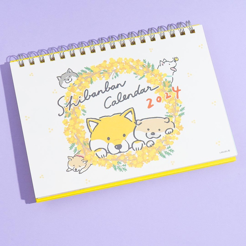 Shibanban Floral 2024 Desk Calendar