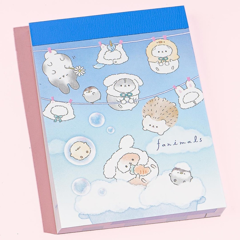 Fanimals Laundry Time Memo Pad