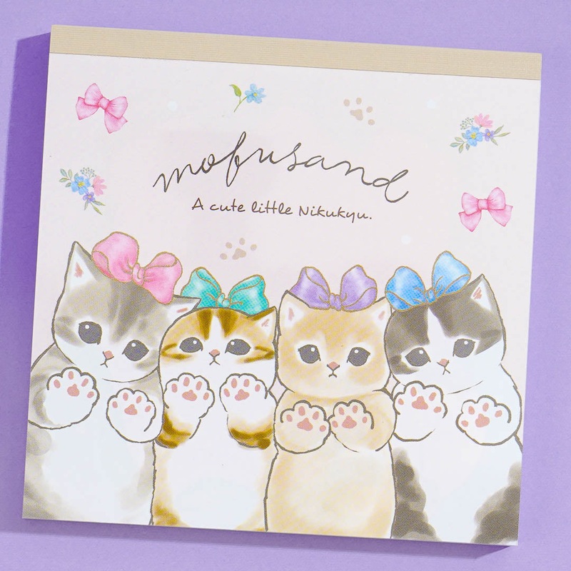 Mofusand Ribbon Kitty Memo Pad