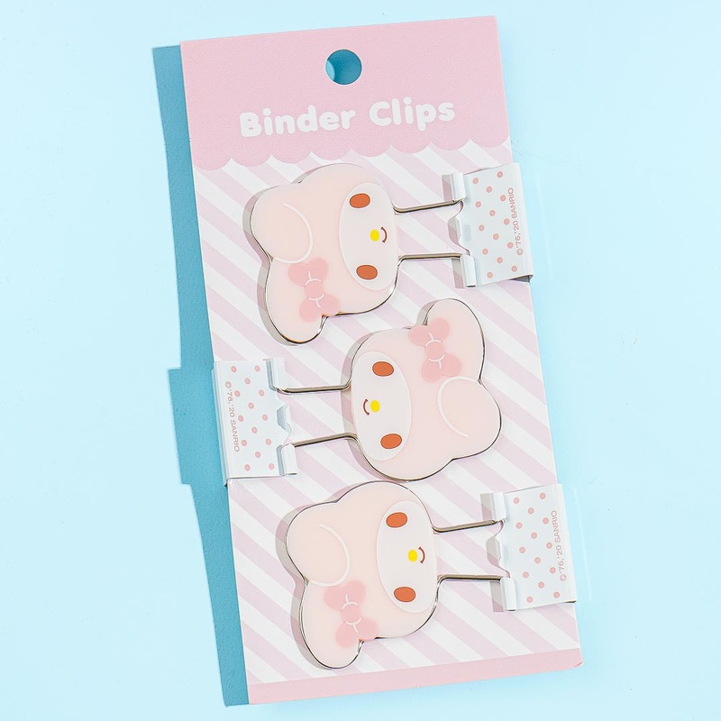 My Melody Polka Dot Binder Clip Set -  3 pcs