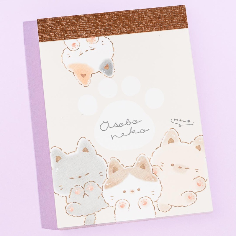 Playful Cat Paw Mini Memo Pad