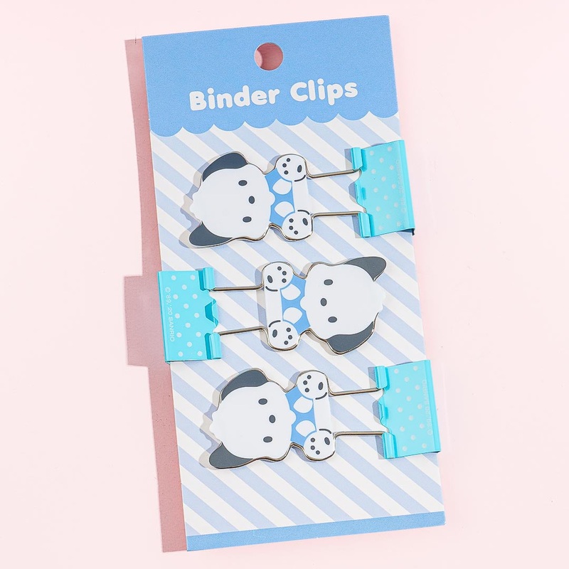 Pochacco Polka Dot Binder Clip Set - 3pcs