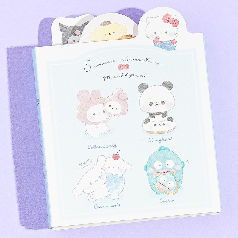 Sanrio Characters x Mochi Mochi Panda Memo Pad Set