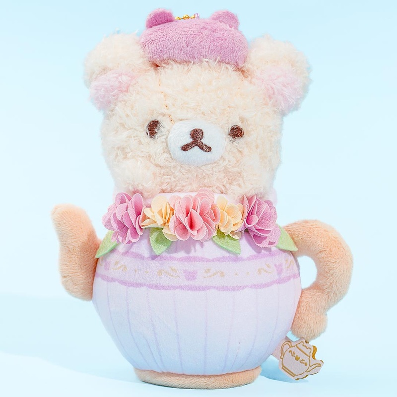 Korilakkuma & Chairoikoguma Flower Tea Time Plushie - Korilakkuma / Medium