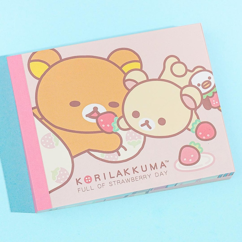 Korilakkuma Full of Strawberry Day Memo Pad - Picnic