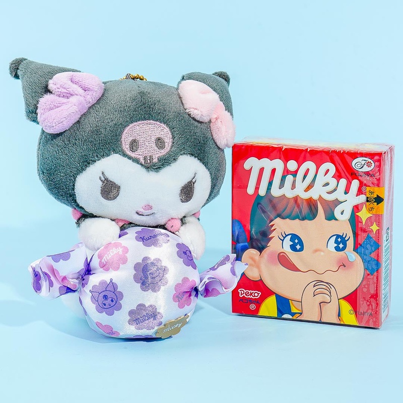 Kuromi Candy Plush Charm & Milky Candy Set