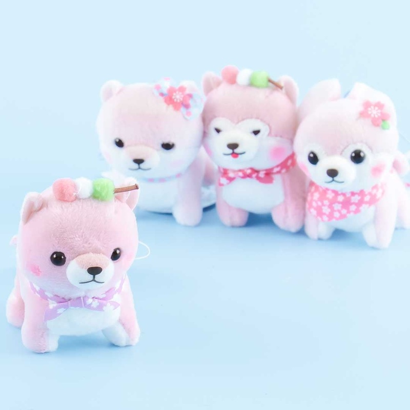 Mameshiba San Kyodai Sakura Plushie Charm